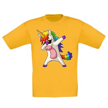 Damen und Kinder T-Shirts und Tops - Dabbing Einhorn - Whlbare Shirt-Farben und viele Gren von XS - XXL V-Neck - dunkelgrau XS