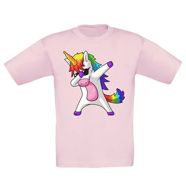 Damen und Kinder T-Shirts und Tops - Dabbing Einhorn - Whlbare Shirt-Farben und viele Gren von XS - XXL V-Neck - dunkelgrau XS