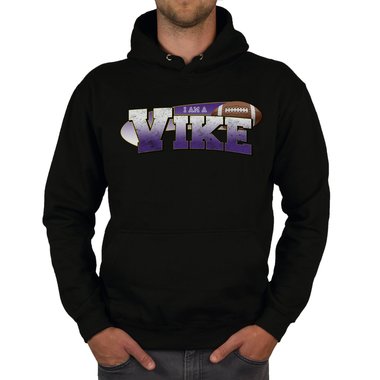 American Football Herren Hoodie - I am a Patriot/Packer und viele weitere Mannschaften - Whle dein Lieblings-Football-Team! schwarz-Vike 5XL