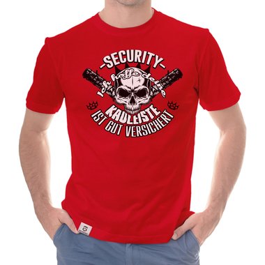 Herren Security Outfit - T-Shirt & Hoodie - Ich hoffe deine Kauleiste ist gut versichert