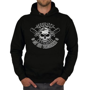 Herren Security Outfit - T-Shirt & Hoodie - Ich hoffe deine Kauleiste ist gut versichert