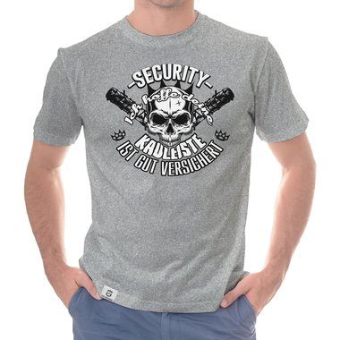 Herren Security Outfit - T-Shirt & Hoodie - Ich hoffe deine Kauleiste ist gut versichert