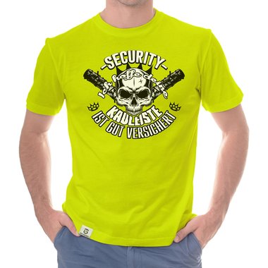 Herren Security Outfit - T-Shirt & Hoodie - Ich hoffe deine Kauleiste ist gut versichert