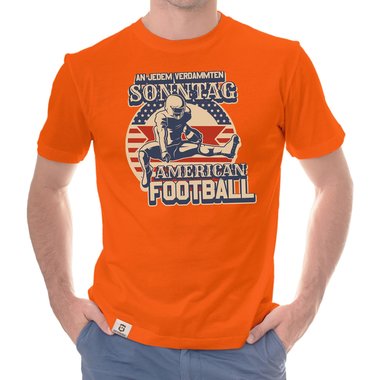 American Football Herren Outfit - An jedem verdammten Sonntag - T-Shirt und Hoodie fr Football-Fans dunkelgrau-Hoodie XS