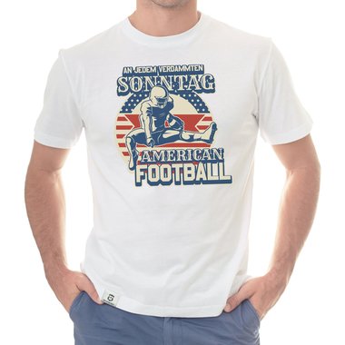 American Football Herren Outfit - An jedem verdammten Sonntag - T-Shirt und Hoodie fr Football-Fans dunkelgrau-Hoodie XS