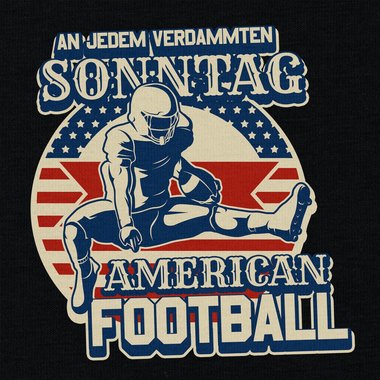 American Football Herren Outfit - An jedem verdammten Sonntag - T-Shirt und Hoodie fr Football-Fans dunkelgrau-Hoodie XS