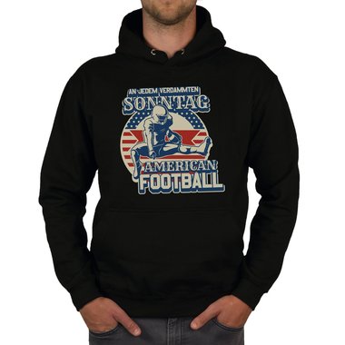 American Football Herren Outfit - An jedem verdammten Sonntag - T-Shirt und Hoodie fr Football-Fans dunkelgrau-Hoodie XS