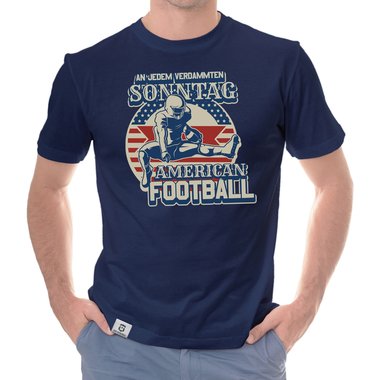 American Football Herren Outfit - An jedem verdammten Sonntag - T-Shirt und Hoodie fr Football-Fans dunkelgrau-Hoodie XS