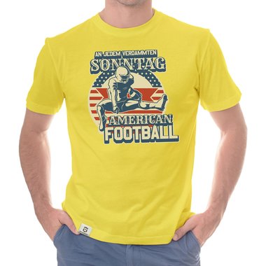 American Football Herren Outfit - An jedem verdammten Sonntag - T-Shirt und Hoodie fr Football-Fans dunkelgrau-Hoodie XS