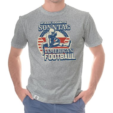 American Football Herren Outfit - An jedem verdammten Sonntag - T-Shirt und Hoodie fr Football-Fans dunkelgrau-Hoodie XS