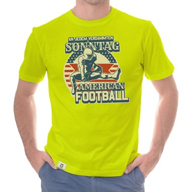 American Football Herren Outfit - An jedem verdammten Sonntag - T-Shirt und Hoodie fr Football-Fans dunkelgrau-Hoodie XS