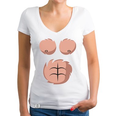 Karneval & Faschings T-Shirts - Affen Kostm - Damen, Herren und Kinder dunkelblau-Damen-Rund S