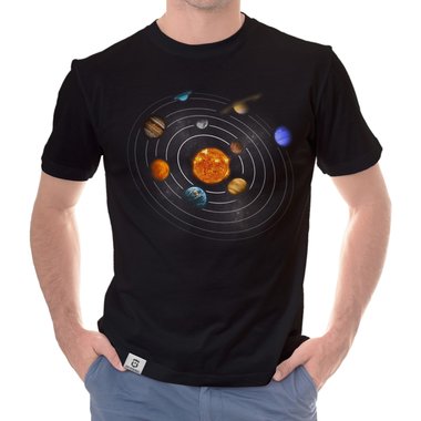 Damen, Herren und Kinder T-Shirt Kollektion - Unsere Galaxie, die Milchstrae schwarz-Damen-Rund S