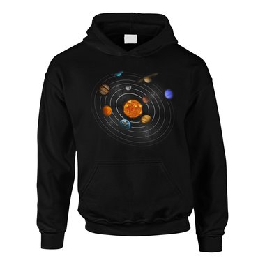 Damen, Herren & Kinder Hoodie - Unsere Galaxie, die Milchstrae - Kollektion schwarz-Kinder 152-158