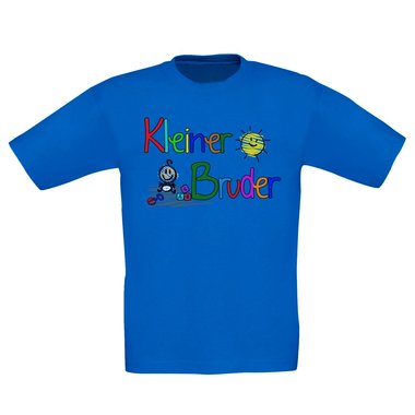 Kinder T-Shirt und Hoodie Kollektion - Groer & Kleiner Bruder - Partnerlook fr Geschwister Pullover und Shirt dunkelblau-Hoodie-groer-Bruder 80-92