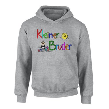 Kinder T-Shirt und Hoodie Kollektion - Groer & Kleiner Bruder - Partnerlook fr Geschwister Pullover und Shirt dunkelblau-Hoodie-groer-Bruder 80-92