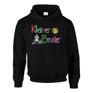 Kinder T-Shirt und Hoodie Kollektion - Groer & Kleiner Bruder - Partnerlook fr Geschwister Pullover und Shirt dunkelblau-Hoodie-groer-Bruder 80-92