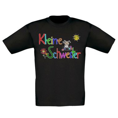 Kinder T-Shirt und Hoodie Kollektion - Groe & Kleine Schwester - Partnerlook fr Geschwister Pullover und Shirt dunkelblau-Hoodie-groe-Schwester 80-92