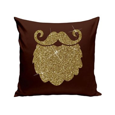 Weihnachts-Kissen Kollektion - Glitzer Motive im Christmas-Look weiss-schwarzglitzer-Cool-Santa