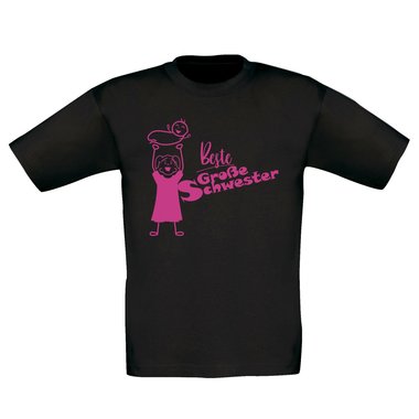 Kinder T-Shirt und Hoodie Kollektion - Beste Groe Schwester - Outfit fr stolze Geschwister Pullover und Shirt