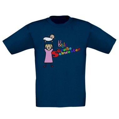 Kinder T-Shirt und Hoodie Kollektion - Beste Groe Schwester - Outfit fr stolze Geschwister Pullover und Shirt