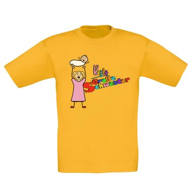 Kinder T-Shirt und Hoodie Kollektion - Beste Groe Schwester - Outfit fr stolze Geschwister Pullover und Shirt weiss-T-Shirt-fuchsia 152-164