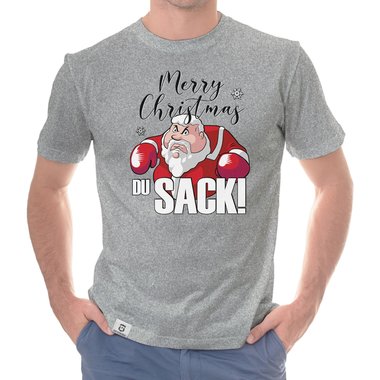 Herren Weihnachts Outfit - Merry Christmas du Sack! - X-Mas Pullover & T-Shirt fr Mnner weiss-T-Shirt 5XL