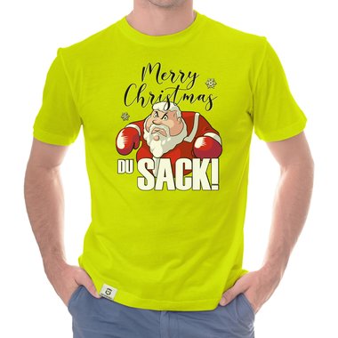 Herren Weihnachts Outfit - Merry Christmas du Sack! - X-Mas Pullover & T-Shirt fr Mnner weiss-T-Shirt 5XL