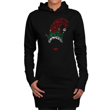 Weihnachtszeizoutfit fr Damen - Wichtelin - Pullover und T-Shirt  hellgrau-Long-Hoodie XS