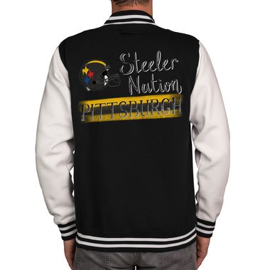 Herren College Jacke - Steeler - Pittsburgh dunkelblau-Steeler XS