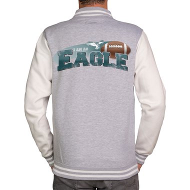 Herren College Jacke - Eagle - Philadelphia dunkelblau-Iggles XS