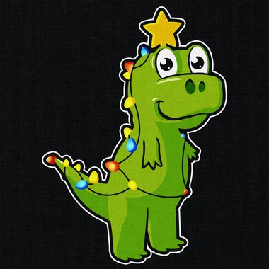 Kinder T-Shirt & Hoodie - Tree Rex - Witziges, ses Weihnachts-Outfit dunkelblau-Hoodie 98-104