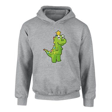 Kinder T-Shirt & Hoodie - Tree Rex - Witziges, ses Weihnachts-Outfit dunkelblau-Hoodie 98-104