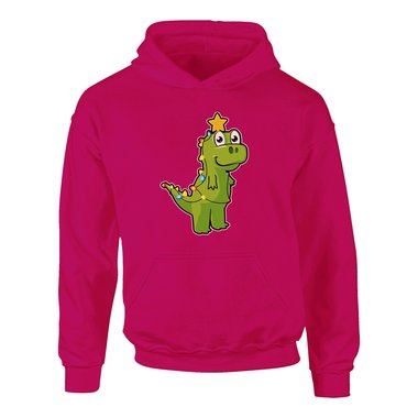 Kinder T-Shirt & Hoodie - Tree Rex - Witziges, ses Weihnachts-Outfit dunkelblau-Hoodie 98-104