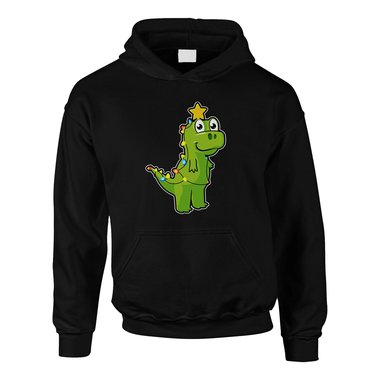 Kinder T-Shirt & Hoodie - Tree Rex - Witziges, ses Weihnachts-Outfit dunkelblau-Hoodie 98-104