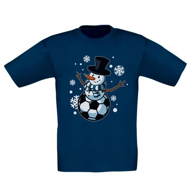Kinder T-Shirt & Hoodie - Ballmann- Der Fuball-Schneemann fr X-Mas-Fans!