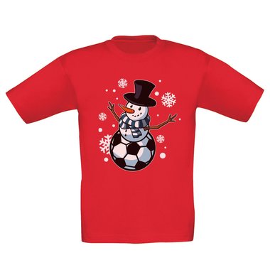 Kinder T-Shirt & Hoodie - Ballmann- Der Fuball-Schneemann fr X-Mas-Fans!