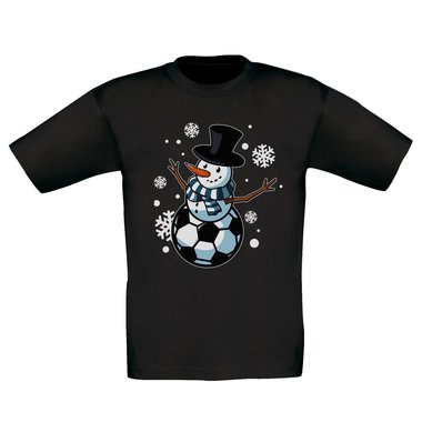 Kinder T-Shirt & Hoodie - Ballmann- Der Fuball-Schneemann fr X-Mas-Fans!