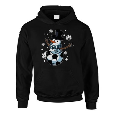 Kinder T-Shirt & Hoodie - Ballmann- Der Fuball-Schneemann fr X-Mas-Fans! dunkelblau-Hoodie 98-104