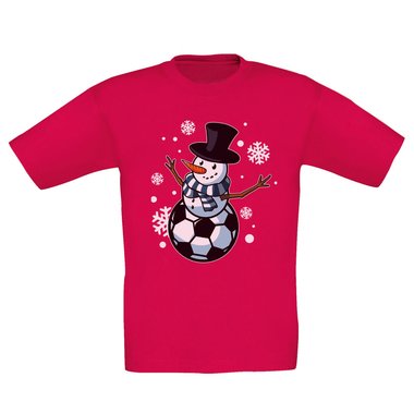 Kinder T-Shirt & Hoodie - Ballmann- Der Fuball-Schneemann fr X-Mas-Fans! dunkelblau-Hoodie 98-104