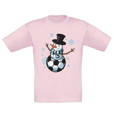 Kinder T-Shirt & Hoodie - Ballmann- Der Fuball-Schneemann fr X-Mas-Fans! dunkelblau-Hoodie 98-104