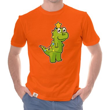 Herren T-Shirt & Hoodie - Tree Rex - Der Lichterketten-Dino dunkelgrau-Hoodie XS