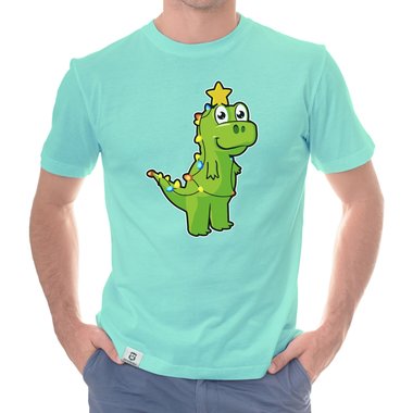 Herren T-Shirt & Hoodie - Tree Rex - Der Lichterketten-Dino dunkelgrau-Hoodie XS