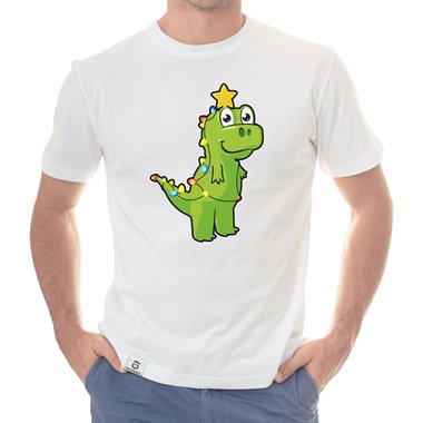 Herren T-Shirt & Hoodie - Tree Rex - Der Lichterketten-Dino dunkelgrau-Hoodie XS