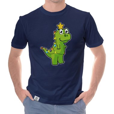 Herren T-Shirt & Hoodie - Tree Rex - Der Lichterketten-Dino dunkelgrau-Hoodie XS