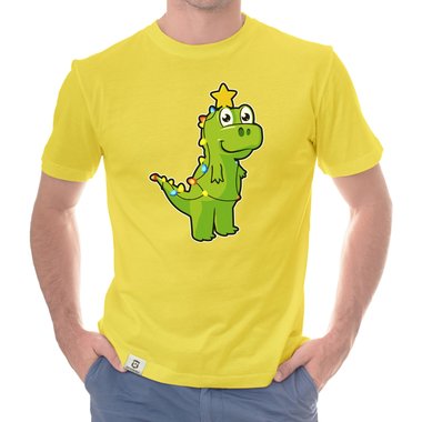 Herren T-Shirt & Hoodie - Tree Rex - Der Lichterketten-Dino dunkelgrau-Hoodie XS