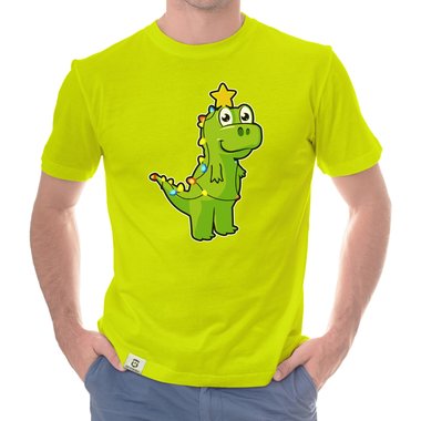 Herren T-Shirt & Hoodie - Tree Rex - Der Lichterketten-Dino dunkelgrau-Hoodie XS