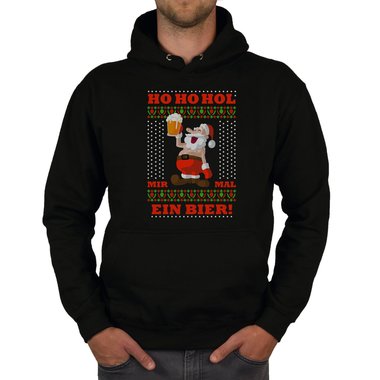 Herren Hoodie & T-Shirt - Ho Ho Hol mir mal ein Bier - Weihnachts-Fun-Design trkis-T-Shirt XXXL