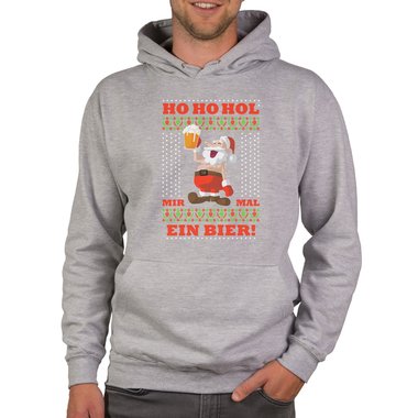 Herren Hoodie & T-Shirt - Ho Ho Hol mir mal ein Bier - Weihnachts-Fun-Design trkis-T-Shirt XXXL