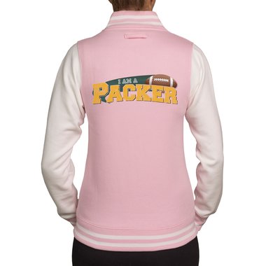 Damen College Jacke - American Football Team-Kollektion rosa-Chief-Kansas XS